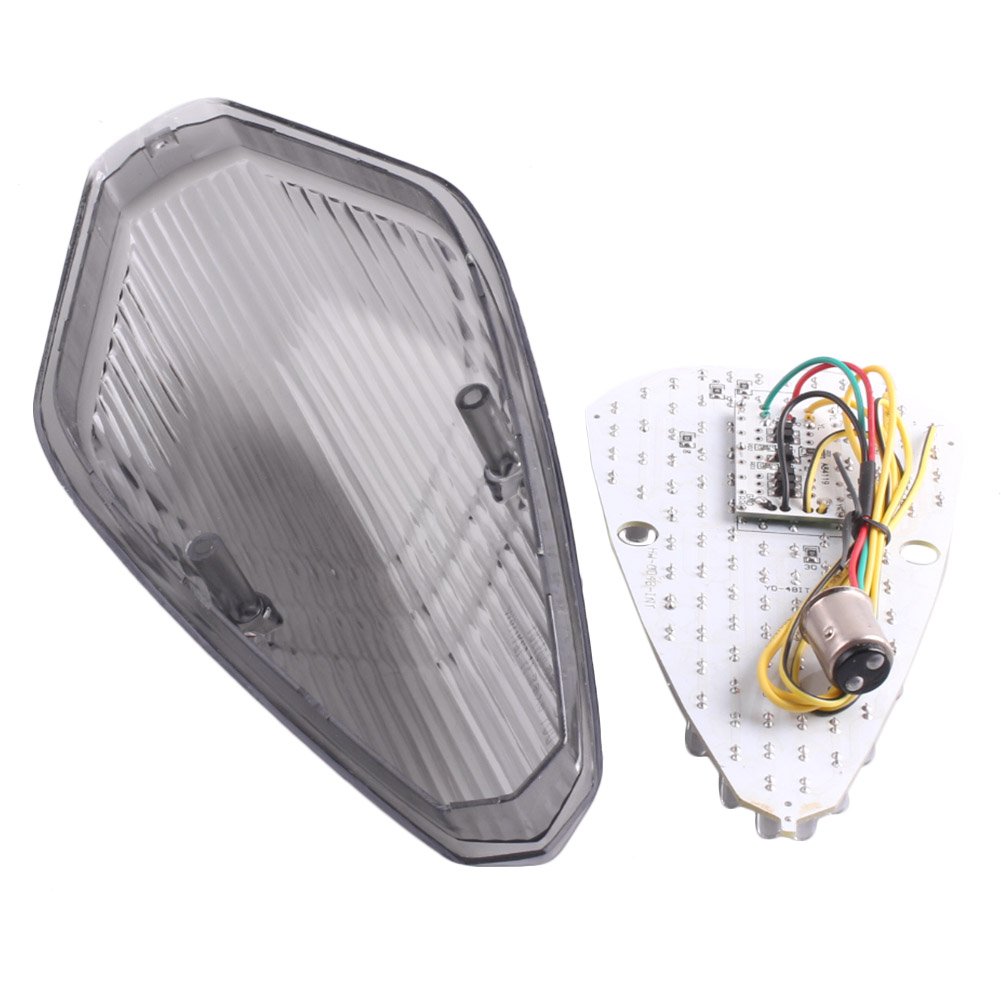 Amazon.com: Luckmart Smoke Lens Integrated Motorcycle LED